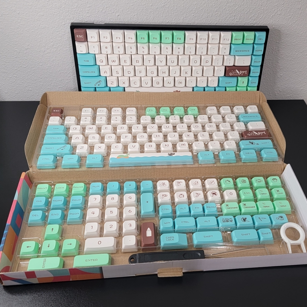 Animal Crossing Keycaps XDA Profile Mechanical Keyboard New PBT Dye Sub